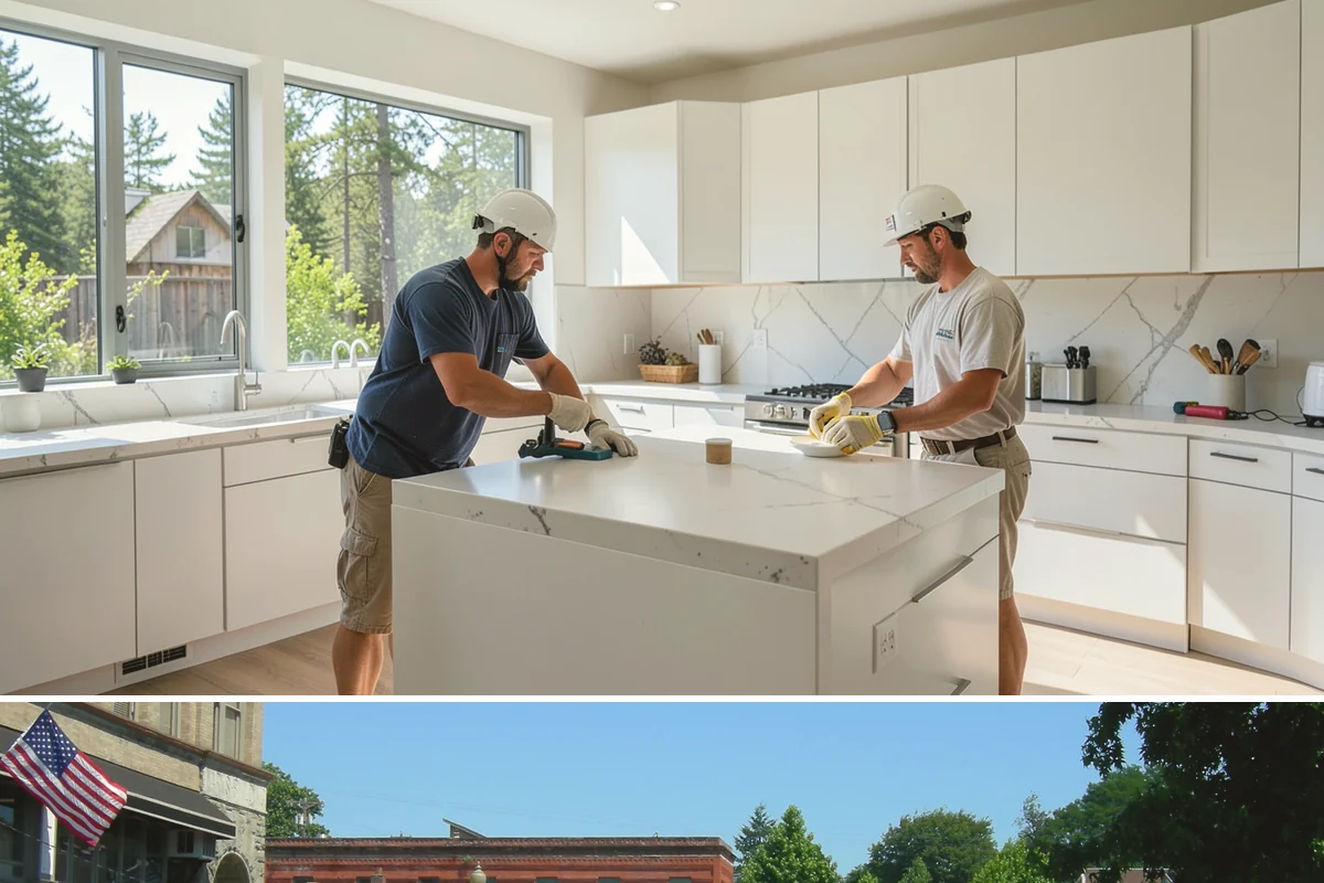 Cabinet Installation in Snohomish, Snohomish County, WA - Any dry season works well for installation since cabinets go in after the messy rough-in phases are complete.