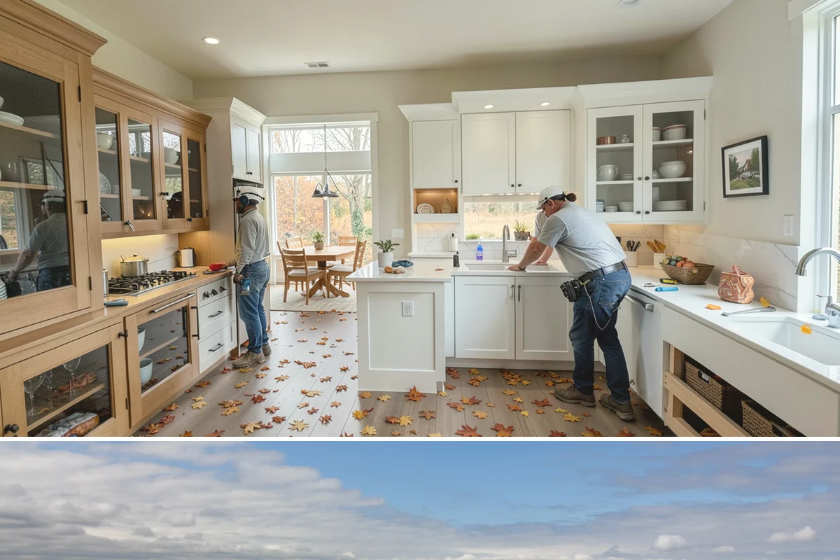 Cabinet Installation in University Place, Pierce County, WA - Any dry season works well for installation since cabinets go in after the messy rough-in phases are complete.