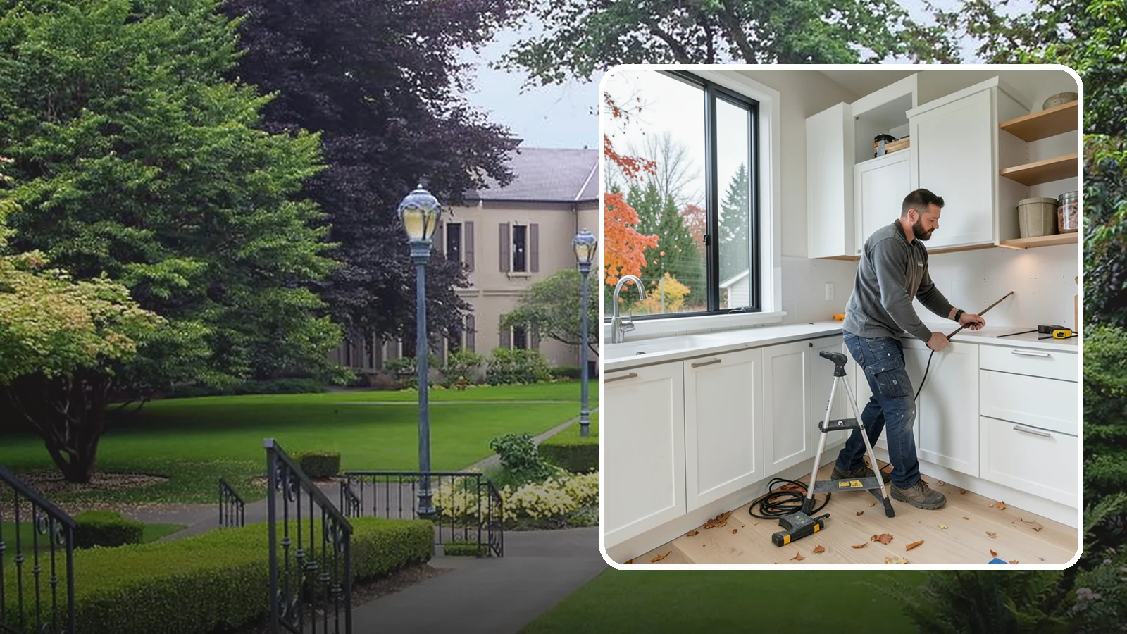Cabinet Installation in Woodinville, King County, WA - Precise installation of new kitchen cabinets, set level, plumb, and secure to your walls and floor.