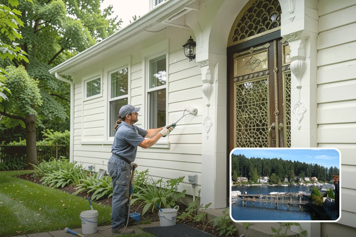 Cabinet Painting in Gig Harbor, Pierce County, WA - Smooth, brush-mark-free factory-style finish