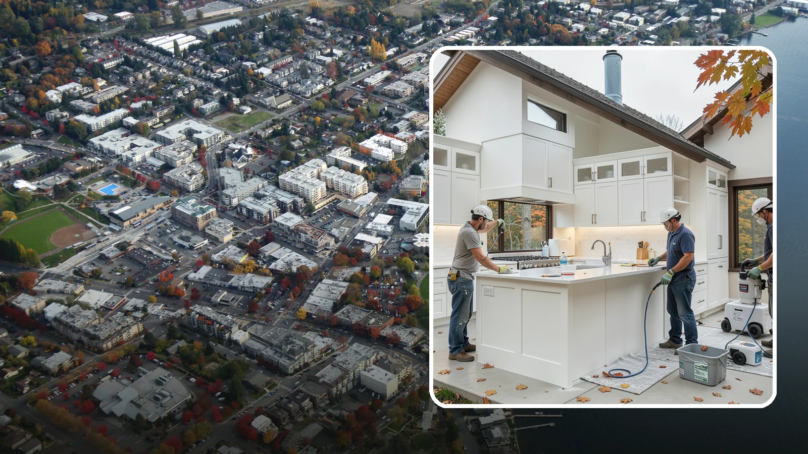 Cabinet Painting in Kirkland, King County, WA - Professional prep and spray-grade painting of your cabinets for a smooth, durable, factory-quality finish.