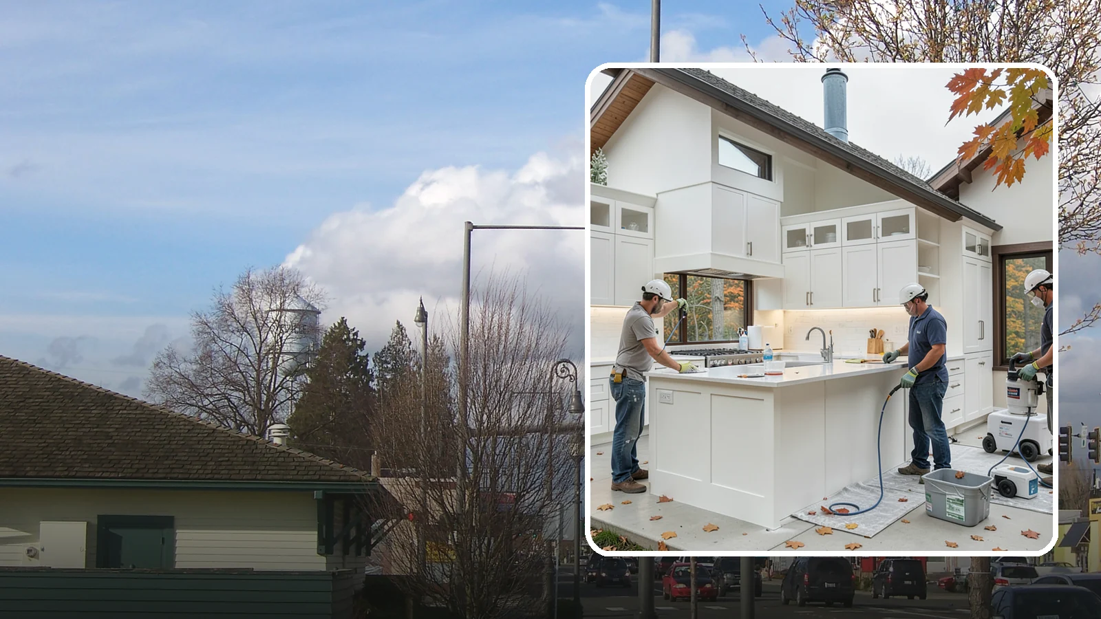 Cabinet Painting in Marysville, Snohomish County, WA - Professional prep and spray-grade painting of your cabinets for a smooth, durable, factory-quality finish.