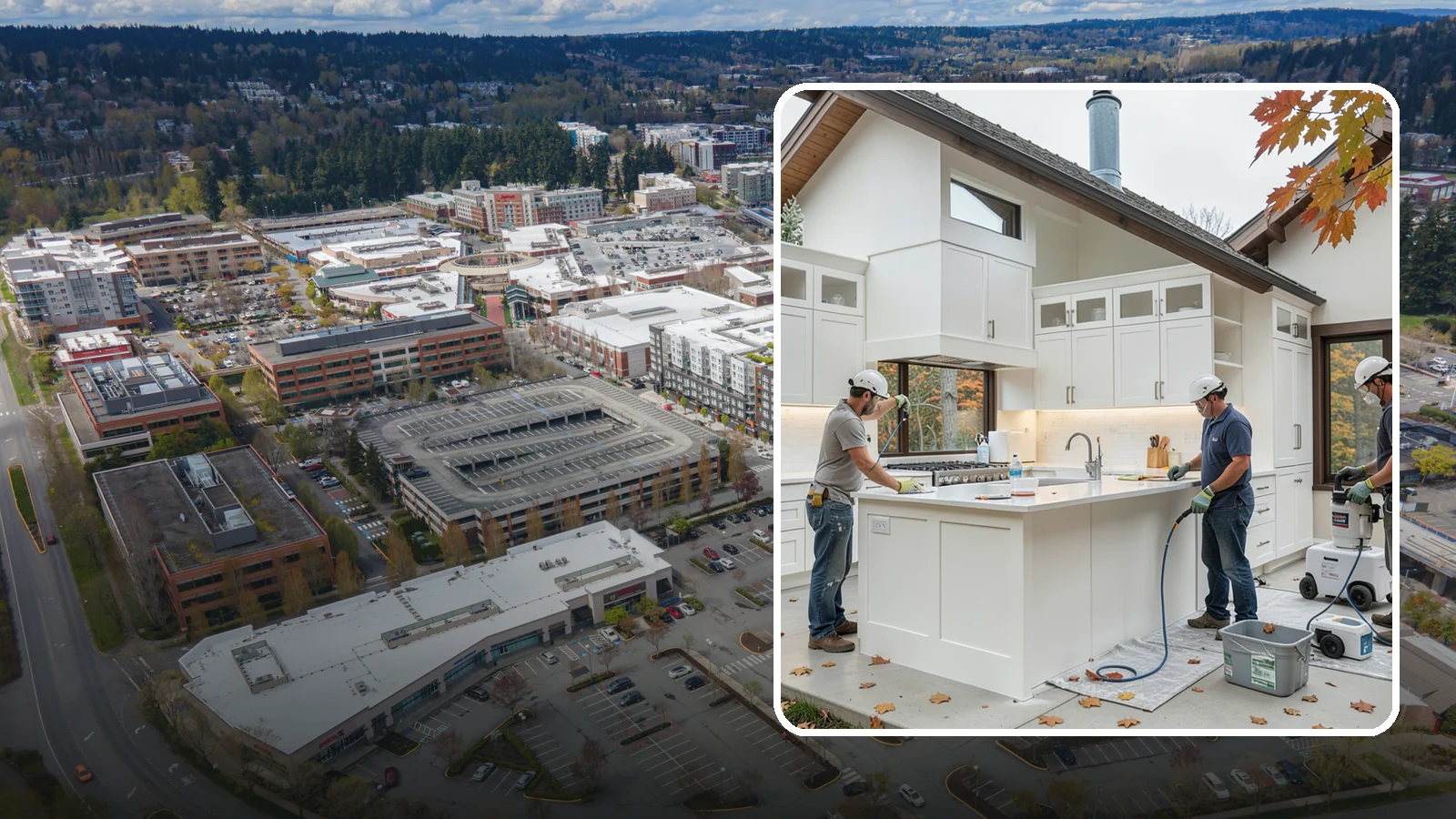Cabinet Painting in Redmond, King County, WA - Professional prep and spray-grade painting of your cabinets for a smooth, durable, factory-quality finish.
