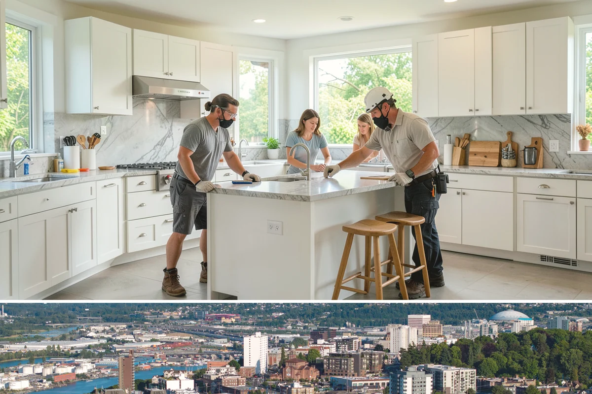 Cabinet Painting in Tacoma, Pierce County, WA - Painting cures best in warmer, drier months, making late spring through early fall the ideal window for a lasting finish.