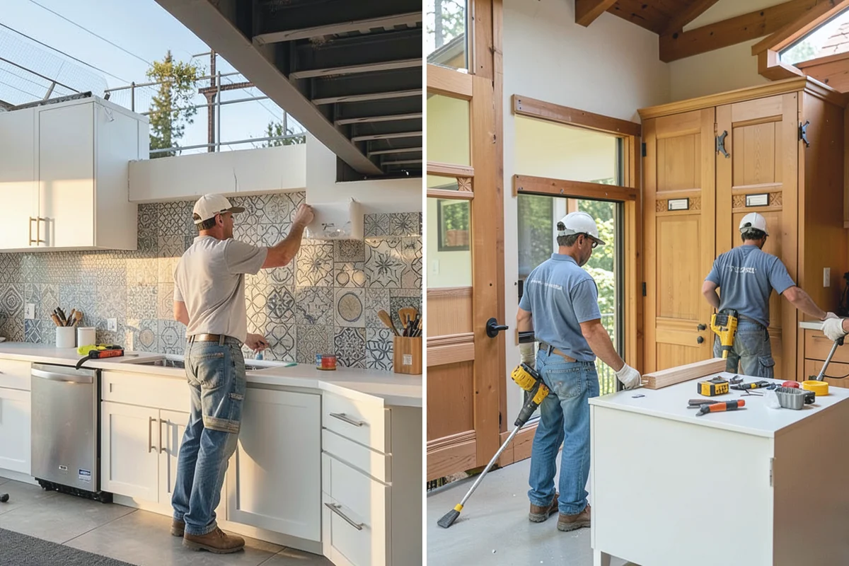 Cabinet Painting in Woodinville, King County, WA - Remove doors, drawers, and hardware