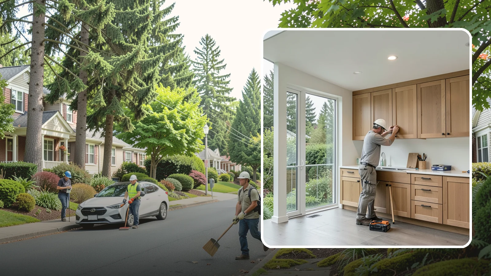 Cabinet Refacing in Beaux Arts Village, King County, WA - Replacing cabinet doors and drawer fronts and applying new veneer to boxes for a new look while keeping existing structure.