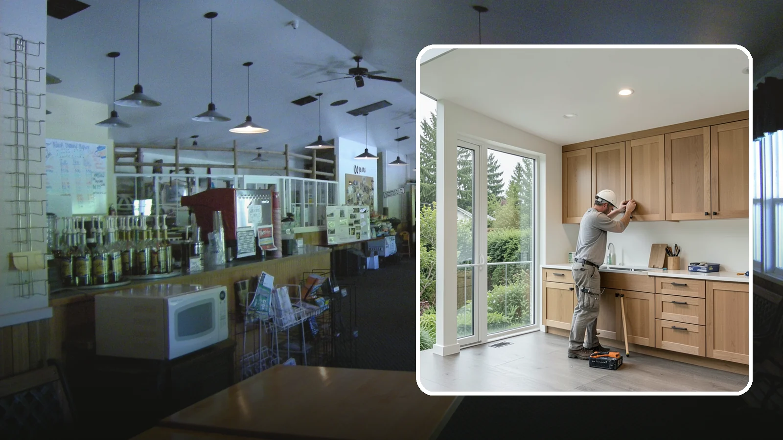Cabinet Refacing in Black Diamond, King County, WA - Replacing cabinet doors and drawer fronts and applying new veneer to boxes for a new look while keeping existing structure.