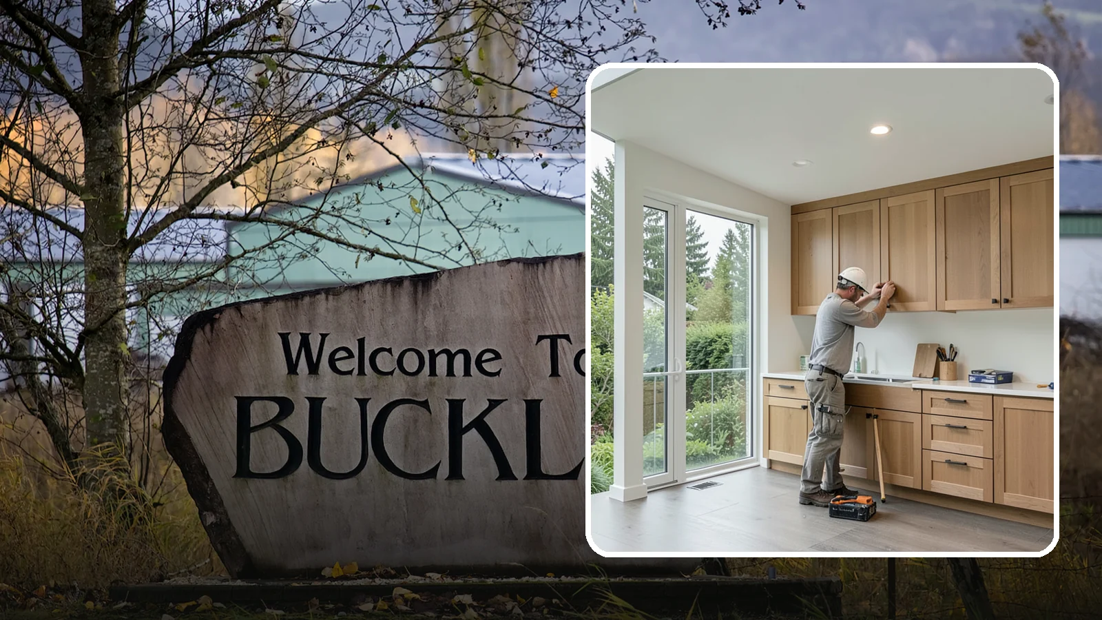 Cabinet Refacing in Buckley, Pierce County, WA - Replacing cabinet doors and drawer fronts and applying new veneer to boxes for a new look while keeping existing structure.