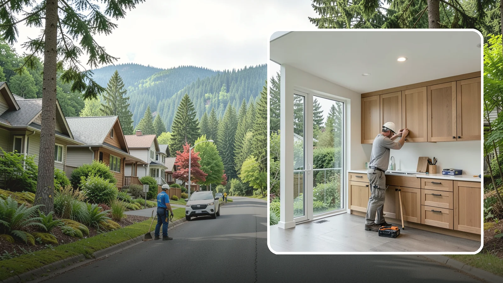 Cabinet Refacing in Darrington, Snohomish County, WA - Replacing cabinet doors and drawer fronts and applying new veneer to boxes for a new look while keeping existing structure.