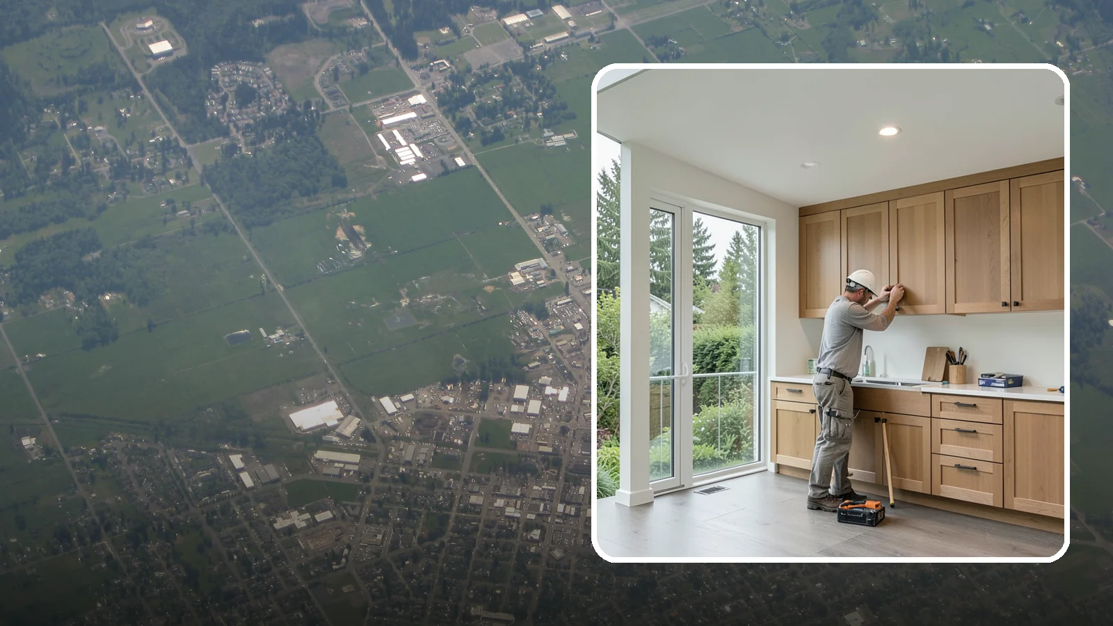 Cabinet Refacing in Enumclaw, King County, WA - Replacing cabinet doors and drawer fronts and applying new veneer to boxes for a new look while keeping existing structure.