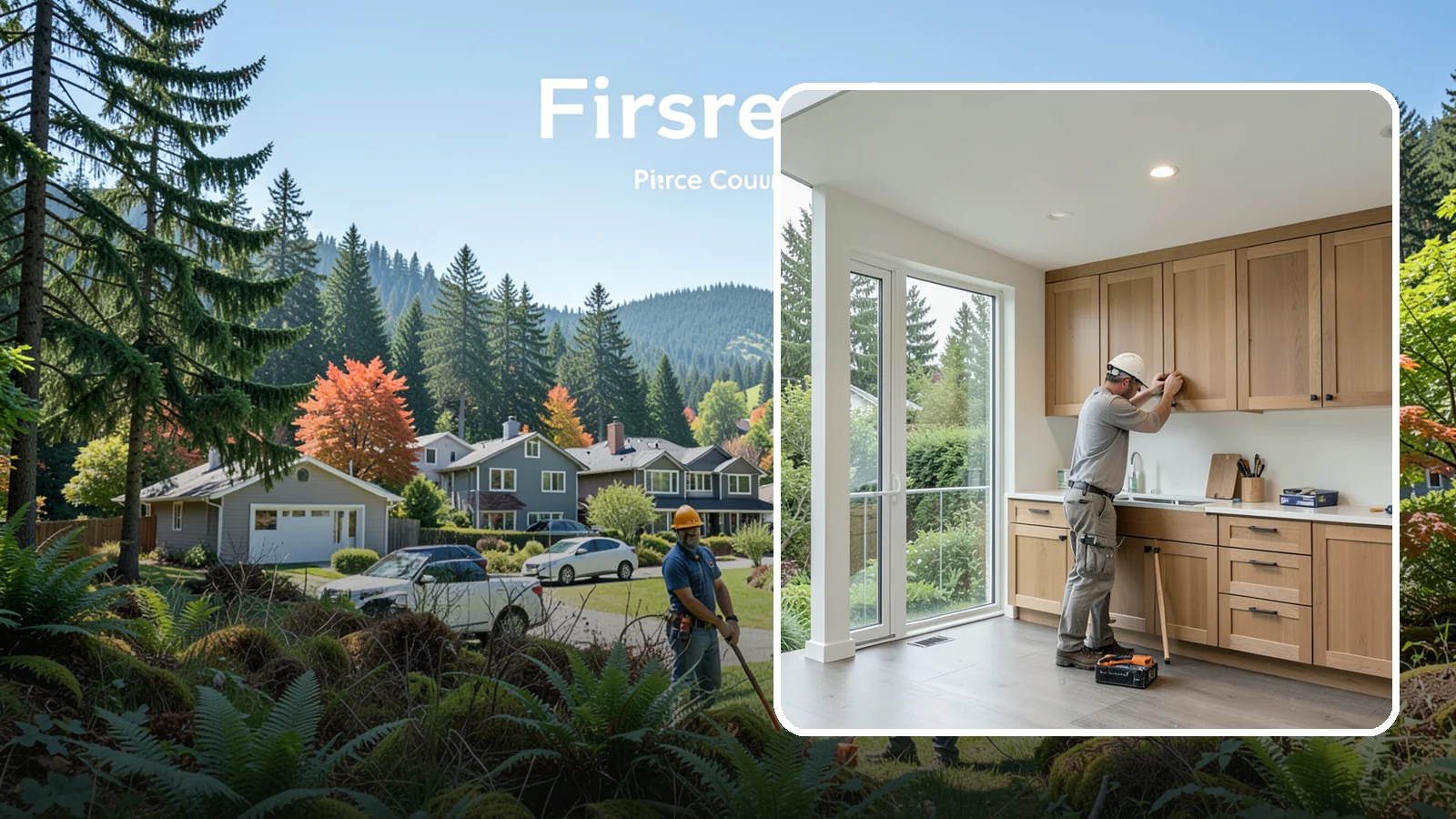 Cabinet Refacing in Fircrest, Pierce County, WA - Replacing cabinet doors and drawer fronts and applying new veneer to boxes for a new look while keeping existing structure.
