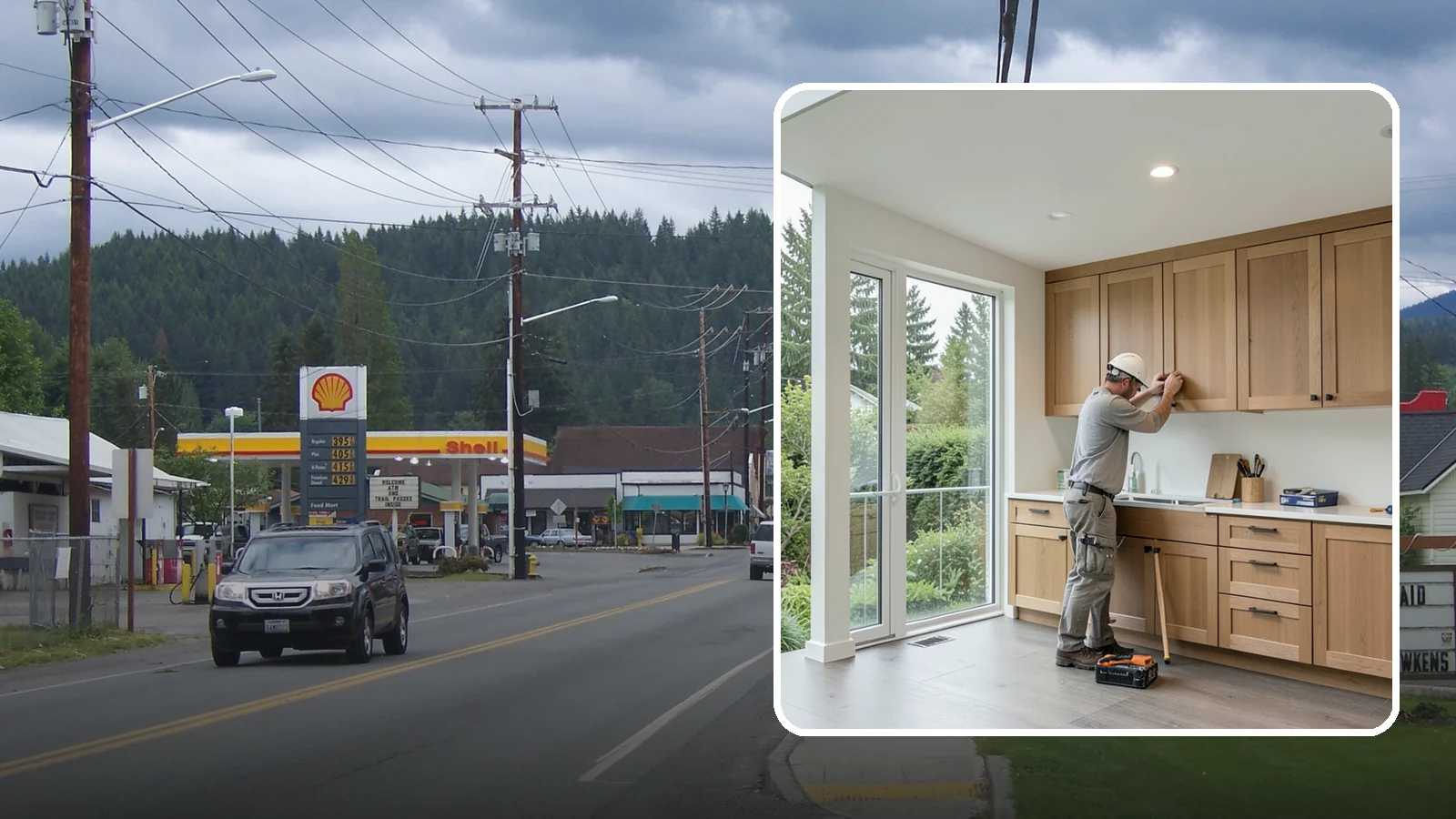 Cabinet Refacing in Granite Falls, Snohomish County, WA - Replacing cabinet doors and drawer fronts and applying new veneer to boxes for a new look while keeping existing structure.