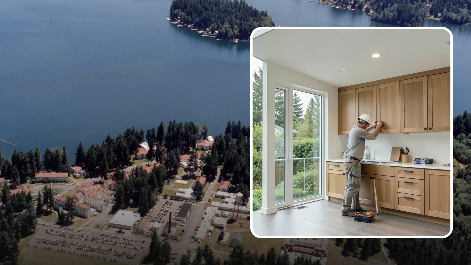 Cabinet Refacing in Lakewood, Pierce County, WA - Replacing cabinet doors and drawer fronts and applying new veneer to boxes for a new look while keeping existing structure.