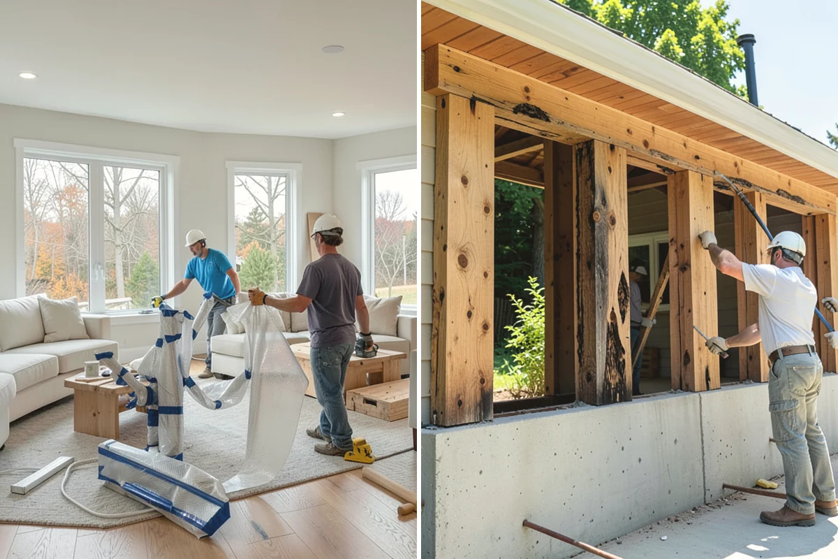 Cabinet Refacing in Mercer Island, King County, WA - Confirm boxes are sound and measure openings