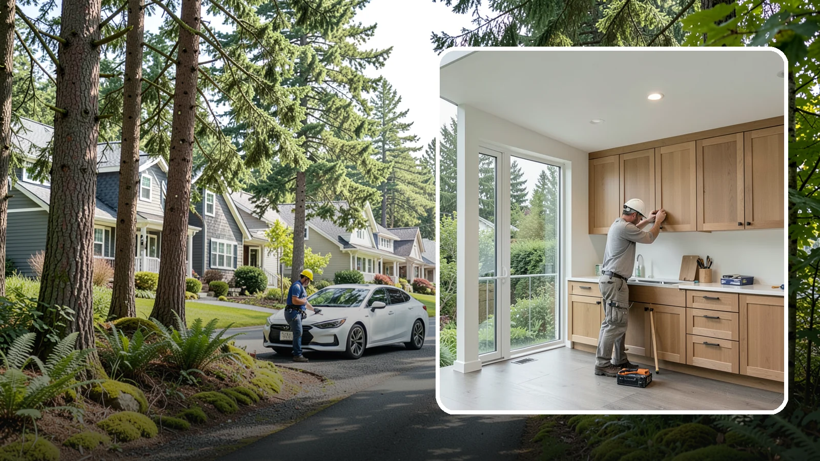 Cabinet Refacing in Normandy Park, King County, WA - Replacing cabinet doors and drawer fronts and applying new veneer to boxes for a new look while keeping existing structure.