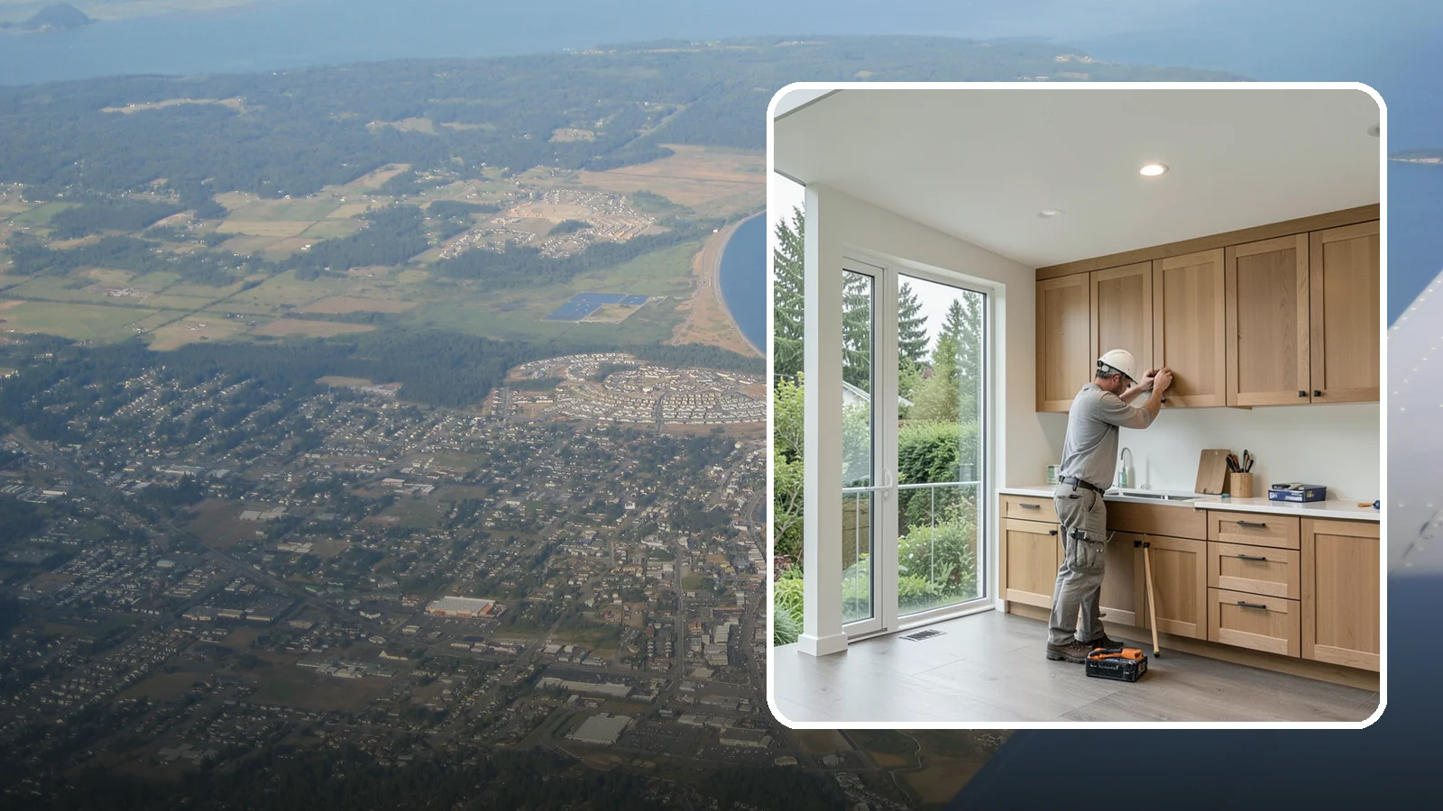 Cabinet Refacing in Oak Harbor, Island County, WA - Replacing cabinet doors and drawer fronts and applying new veneer to boxes for a new look while keeping existing structure.