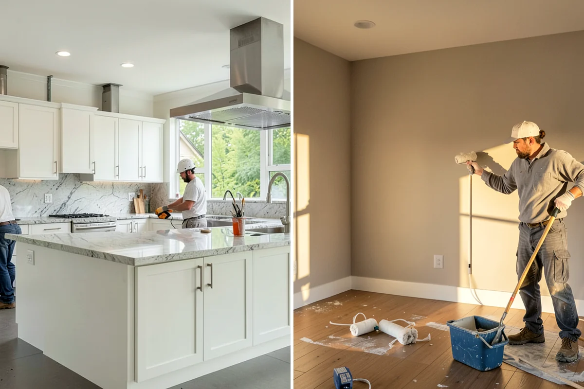 Cabinet Refacing in Puyallup, Pierce County, WA - Confirm boxes are sound and measure openings