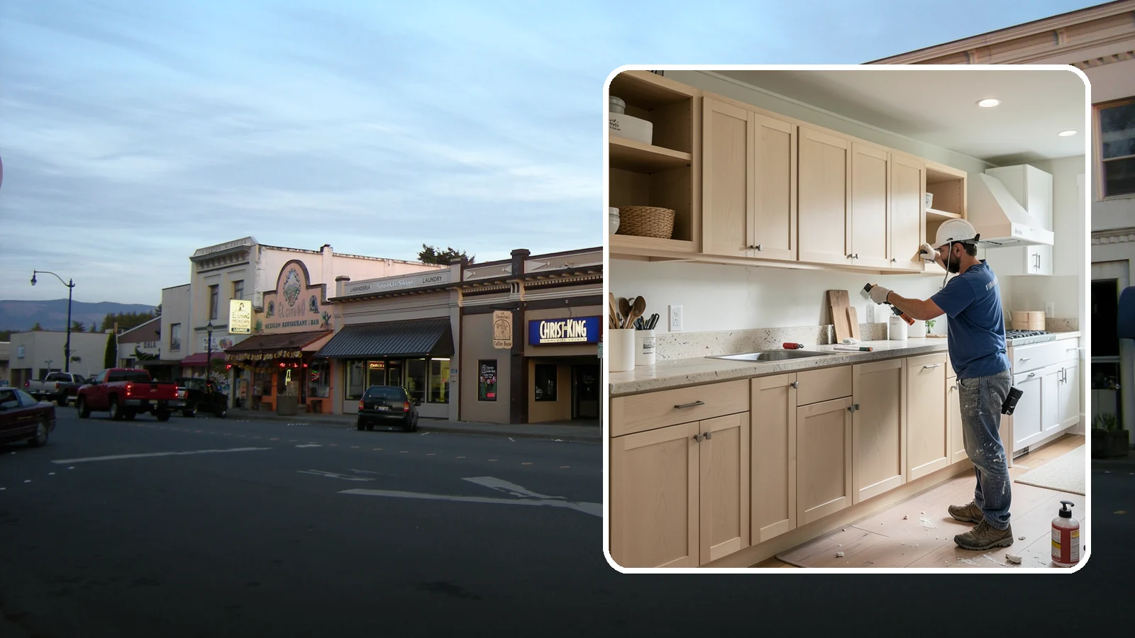 Cabinet Refinishing in Burlington, Skagit County, WA - Sanding, sealing, and refinishing your existing solid-wood cabinets to restore or transform their appearance.