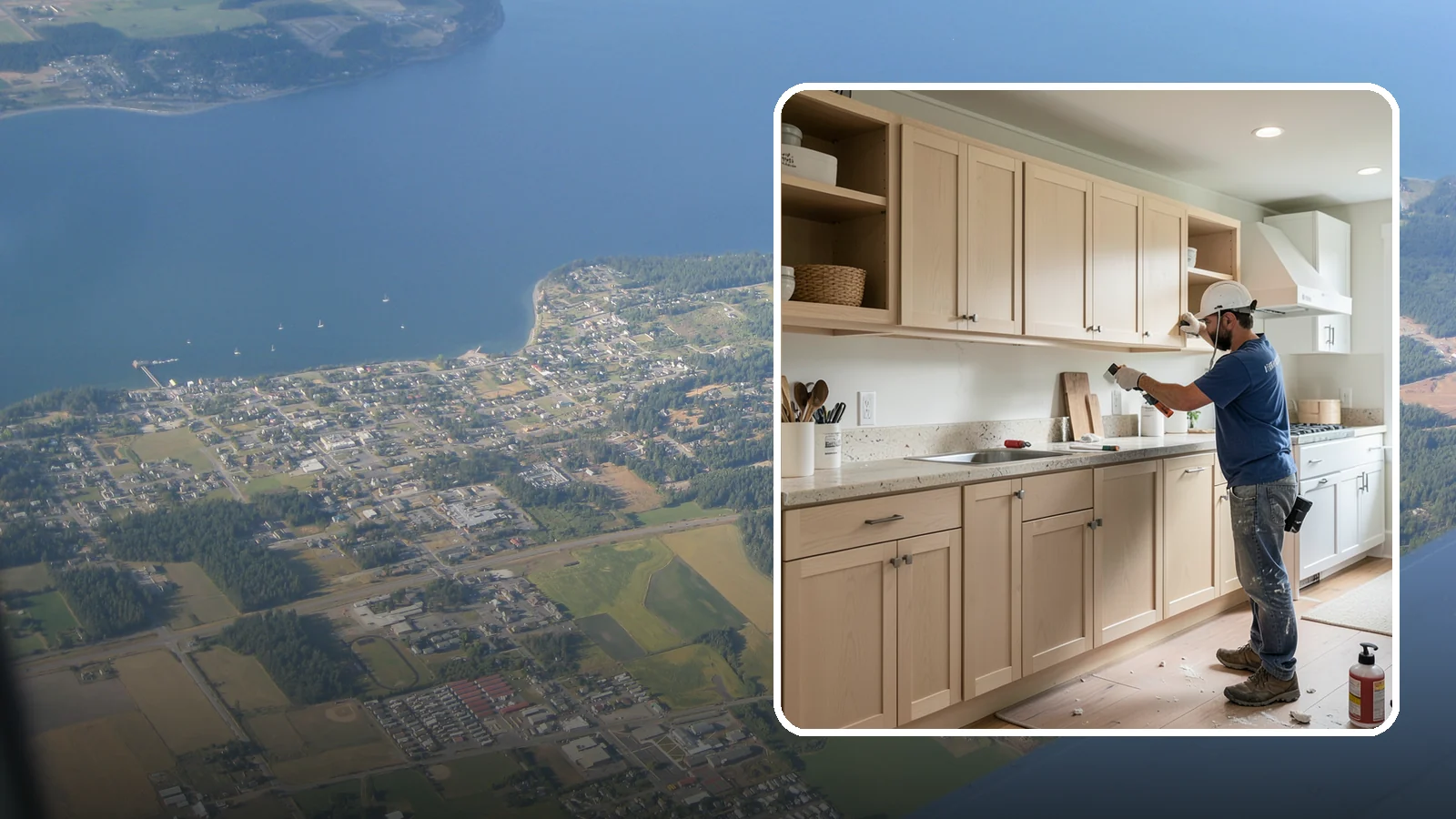 Cabinet Refinishing in Coupeville, Island County, WA - Sanding, sealing, and refinishing your existing solid-wood cabinets to restore or transform their appearance.