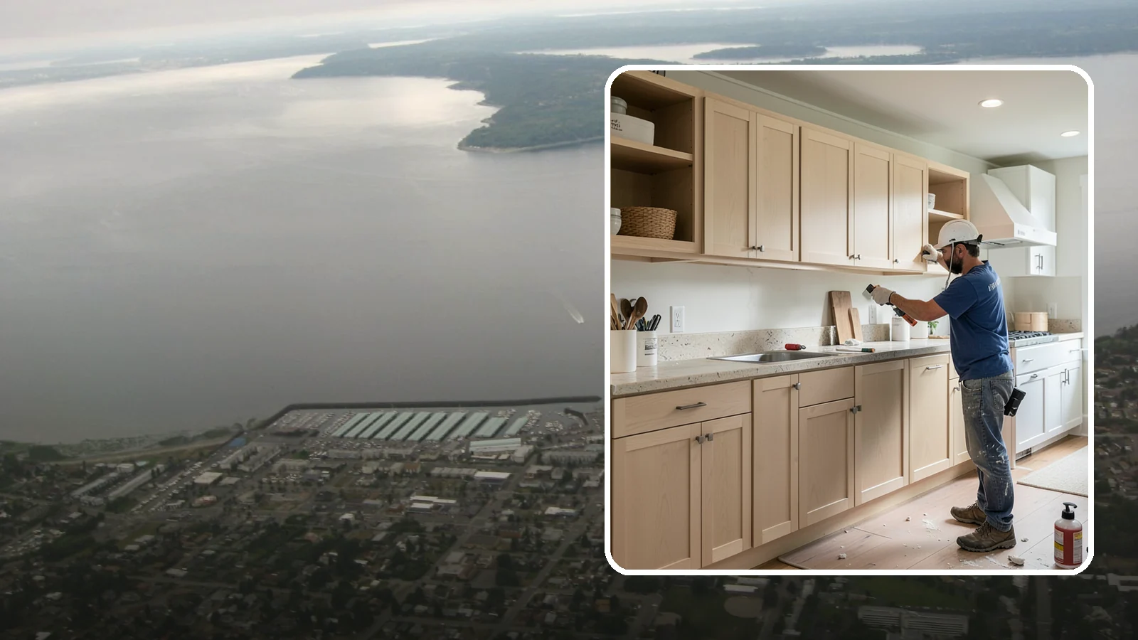 Cabinet Refinishing in Des Moines, King County, WA - Sanding, sealing, and refinishing your existing solid-wood cabinets to restore or transform their appearance.