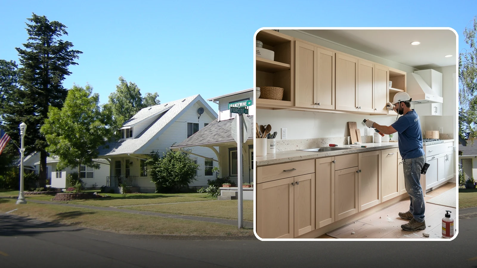 Cabinet Refinishing in DuPont, Pierce County, WA - Sanding, sealing, and refinishing your existing solid-wood cabinets to restore or transform their appearance.