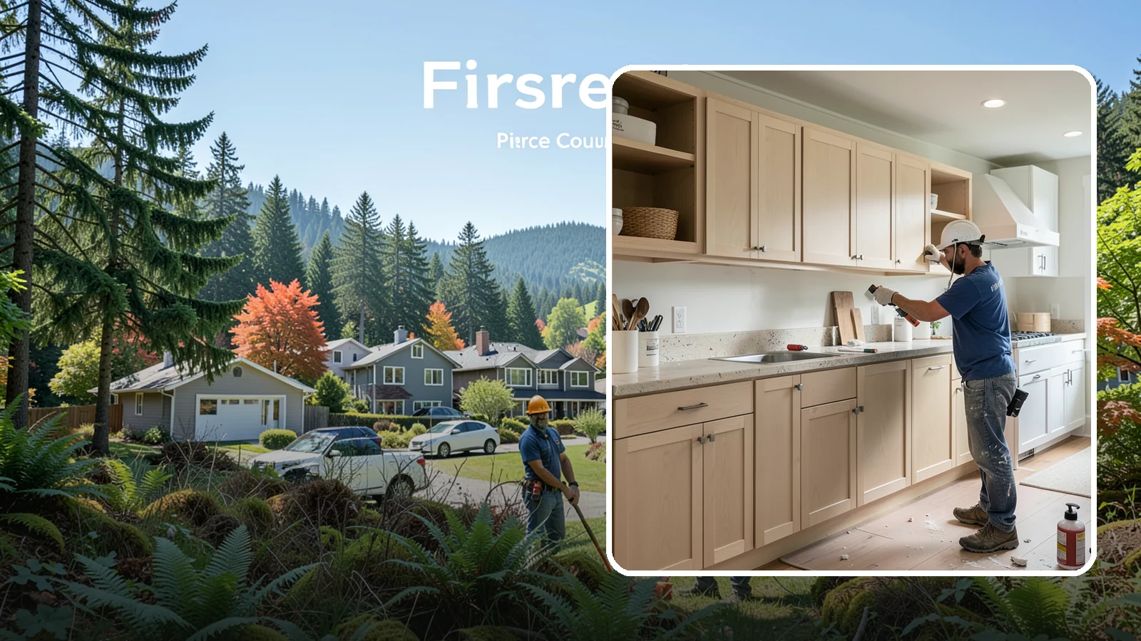 Cabinet Refinishing in Fircrest, Pierce County, WA - Sanding, sealing, and refinishing your existing solid-wood cabinets to restore or transform their appearance.
