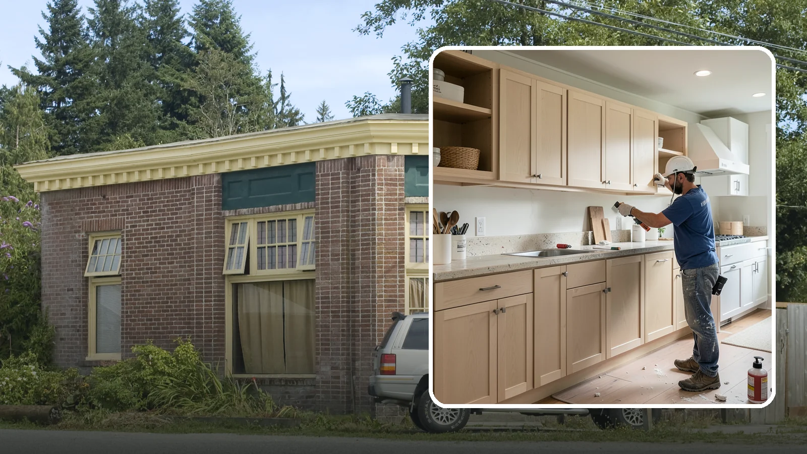 Cabinet Refinishing in Hamilton, Skagit County, WA - Sanding, sealing, and refinishing your existing solid-wood cabinets to restore or transform their appearance.