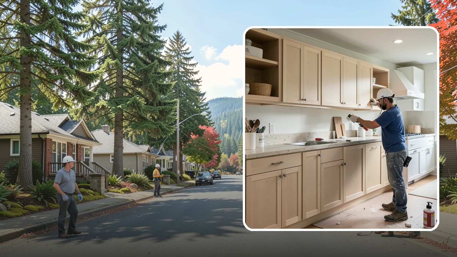 Cabinet Refinishing in Hunts Point, King County, WA - Sanding, sealing, and refinishing your existing solid-wood cabinets to restore or transform their appearance.