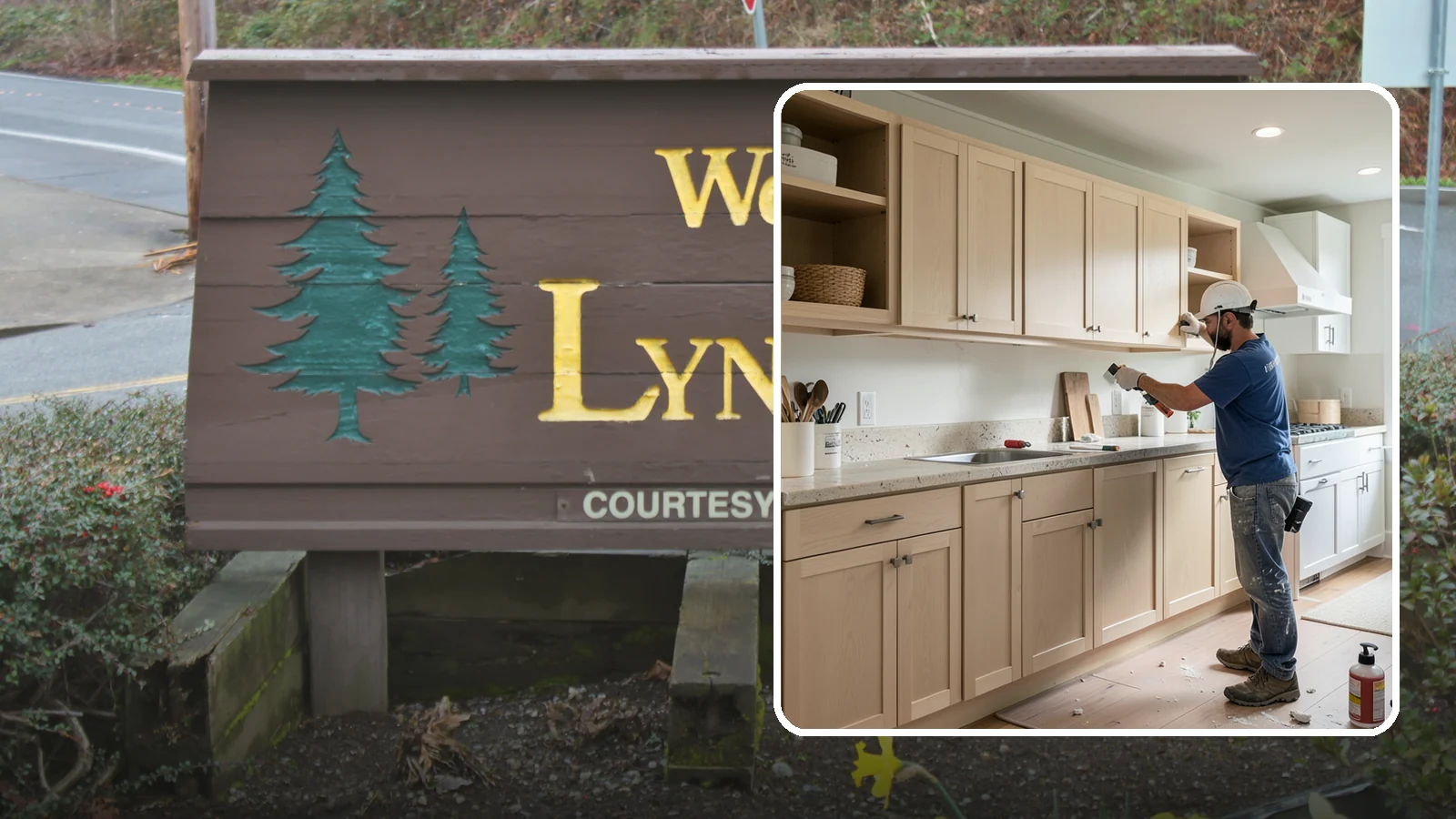 Cabinet Refinishing in Lynnwood, Snohomish County, WA - Sanding, sealing, and refinishing your existing solid-wood cabinets to restore or transform their appearance.