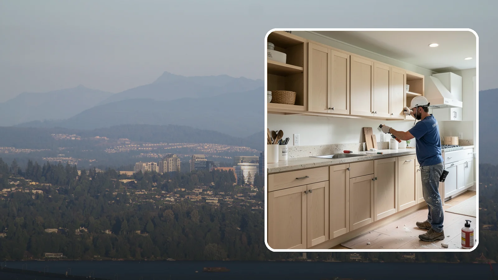 Cabinet Refinishing in Medina, King County, WA - Sanding, sealing, and refinishing your existing solid-wood cabinets to restore or transform their appearance.