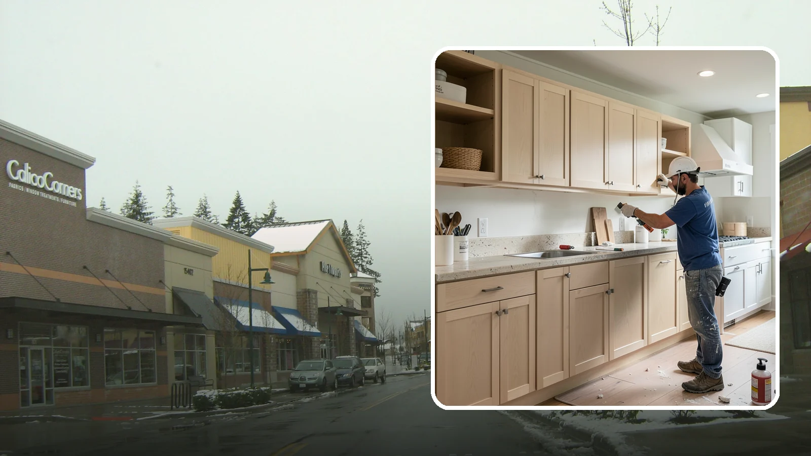 Cabinet Refinishing in Mill Creek, Snohomish County, WA - Sanding, sealing, and refinishing your existing solid-wood cabinets to restore or transform their appearance.