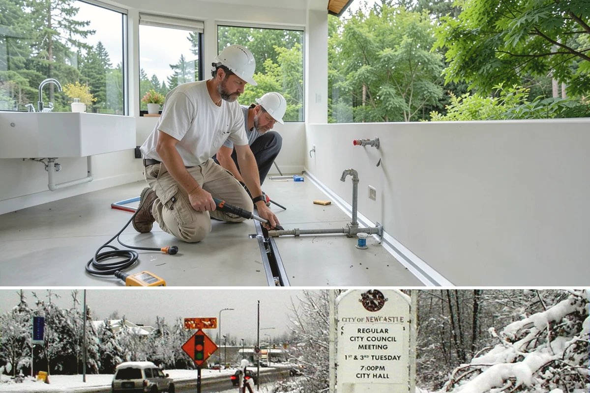 Cabinet Refinishing in Newcastle, King County, WA - Refinishing benefits from drier indoor conditions, so late spring through early fall helps finishes cure cleanly.