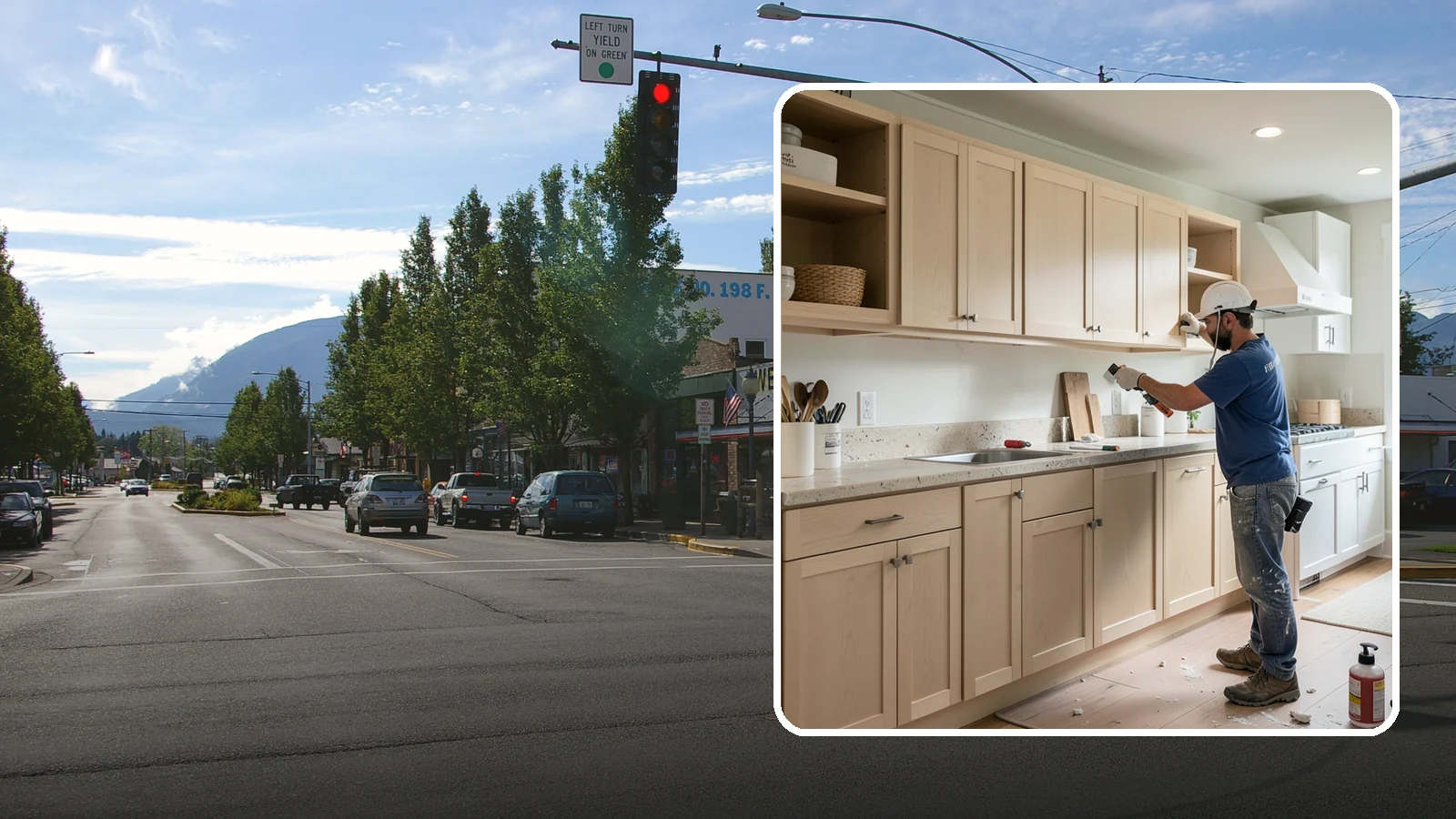 Cabinet Refinishing in North Bend, King County, WA - Sanding, sealing, and refinishing your existing solid-wood cabinets to restore or transform their appearance.