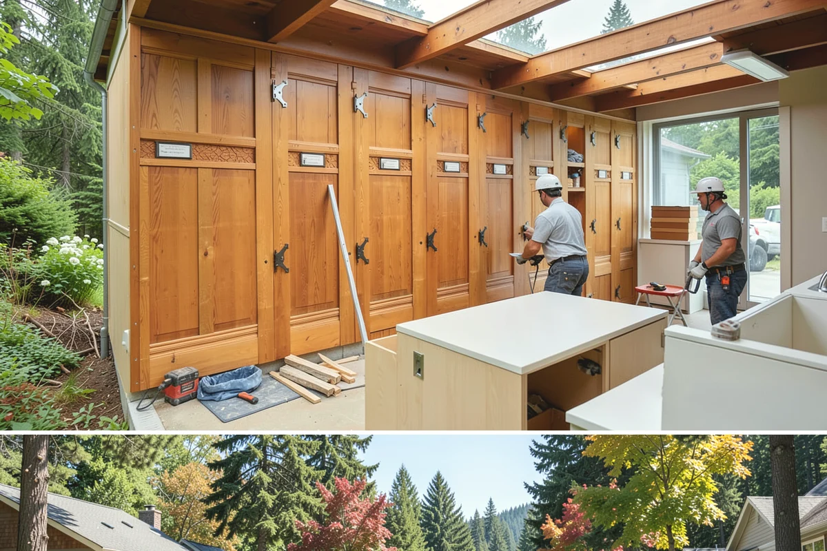 Cabinet Refinishing in Orting, Pierce County, WA - Refinishing benefits from drier indoor conditions, so late spring through early fall helps finishes cure cleanly.