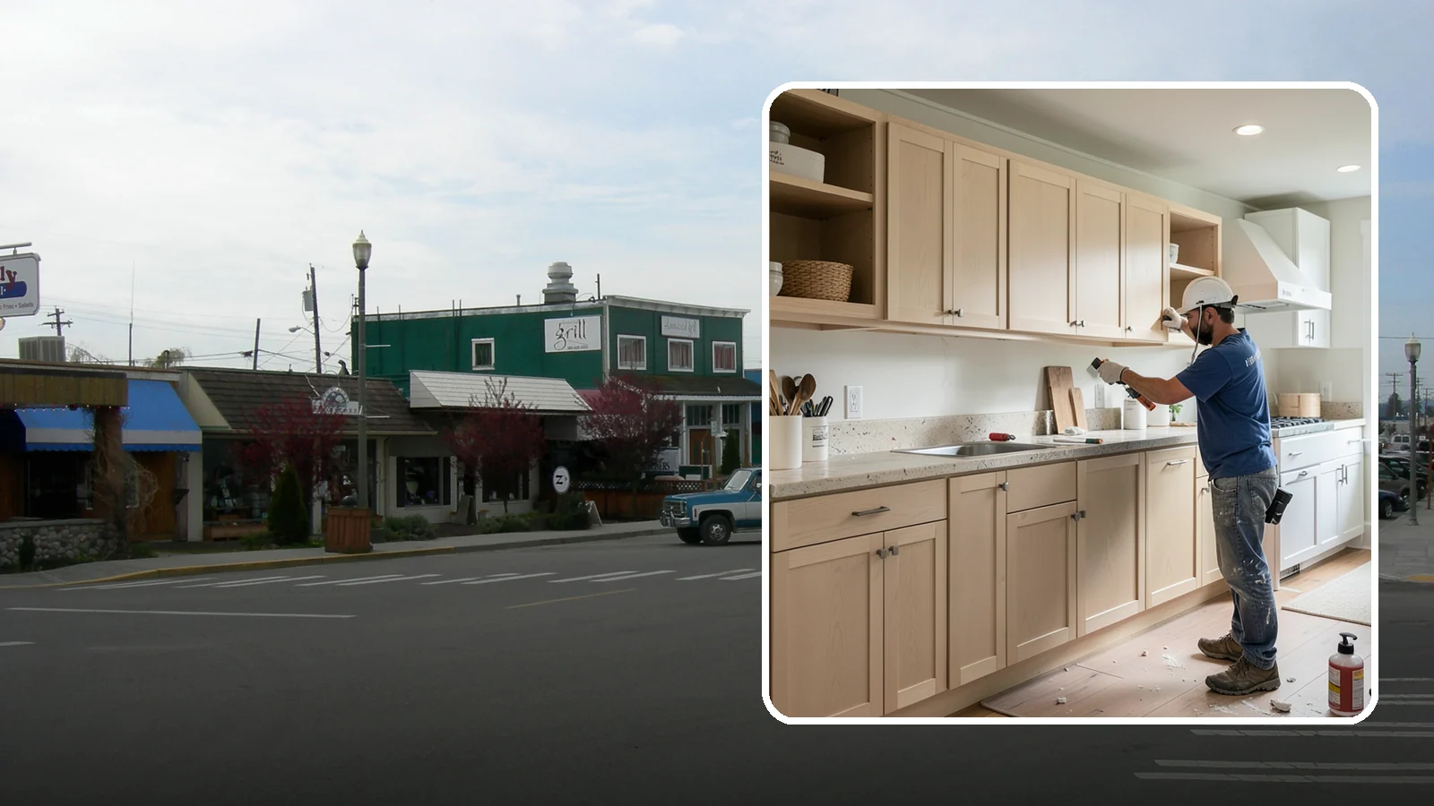 Cabinet Refinishing in Stanwood, Snohomish County, WA - Sanding, sealing, and refinishing your existing solid-wood cabinets to restore or transform their appearance.