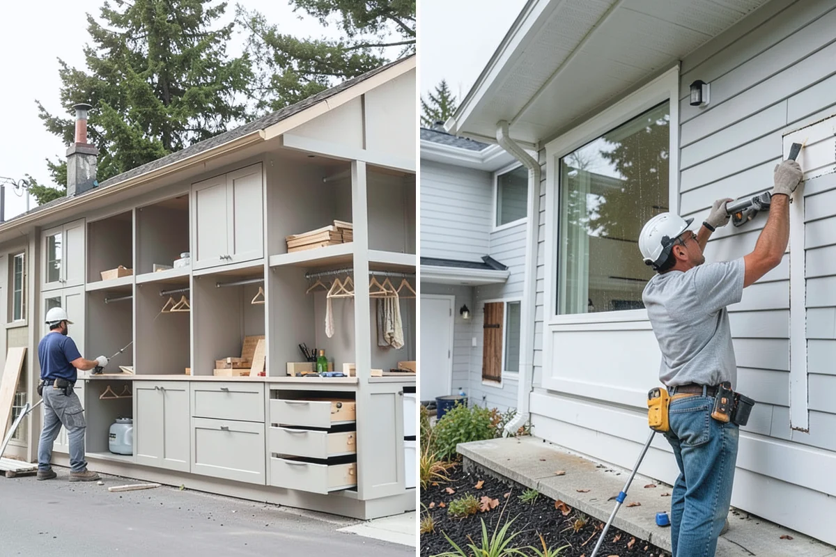 Cabinet Refinishing in Sumner, Pierce County, WA - Remove doors, drawers, and hardware