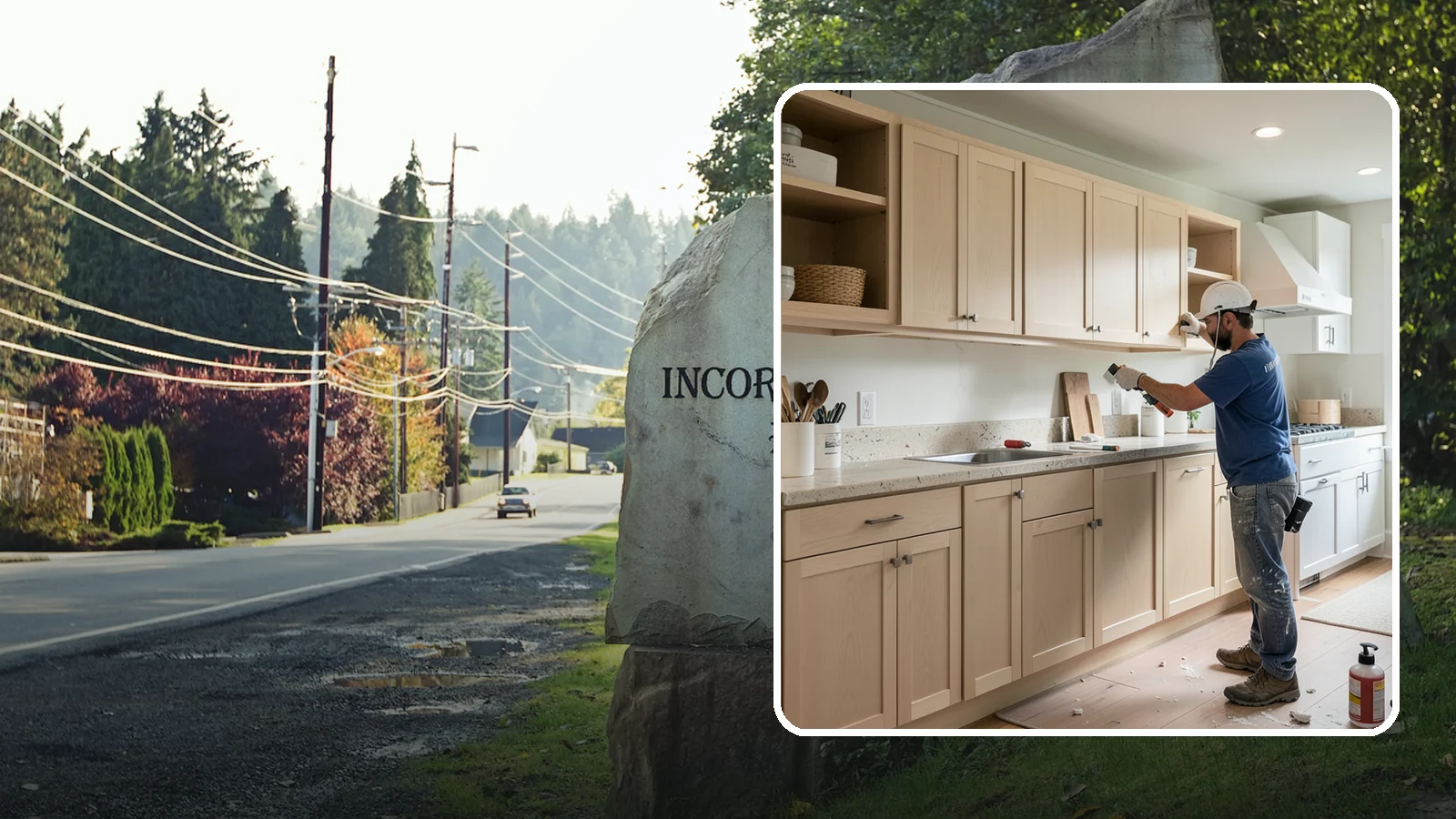 Cabinet Refinishing in Wilkeson, Pierce County, WA - Sanding, sealing, and refinishing your existing solid-wood cabinets to restore or transform their appearance.