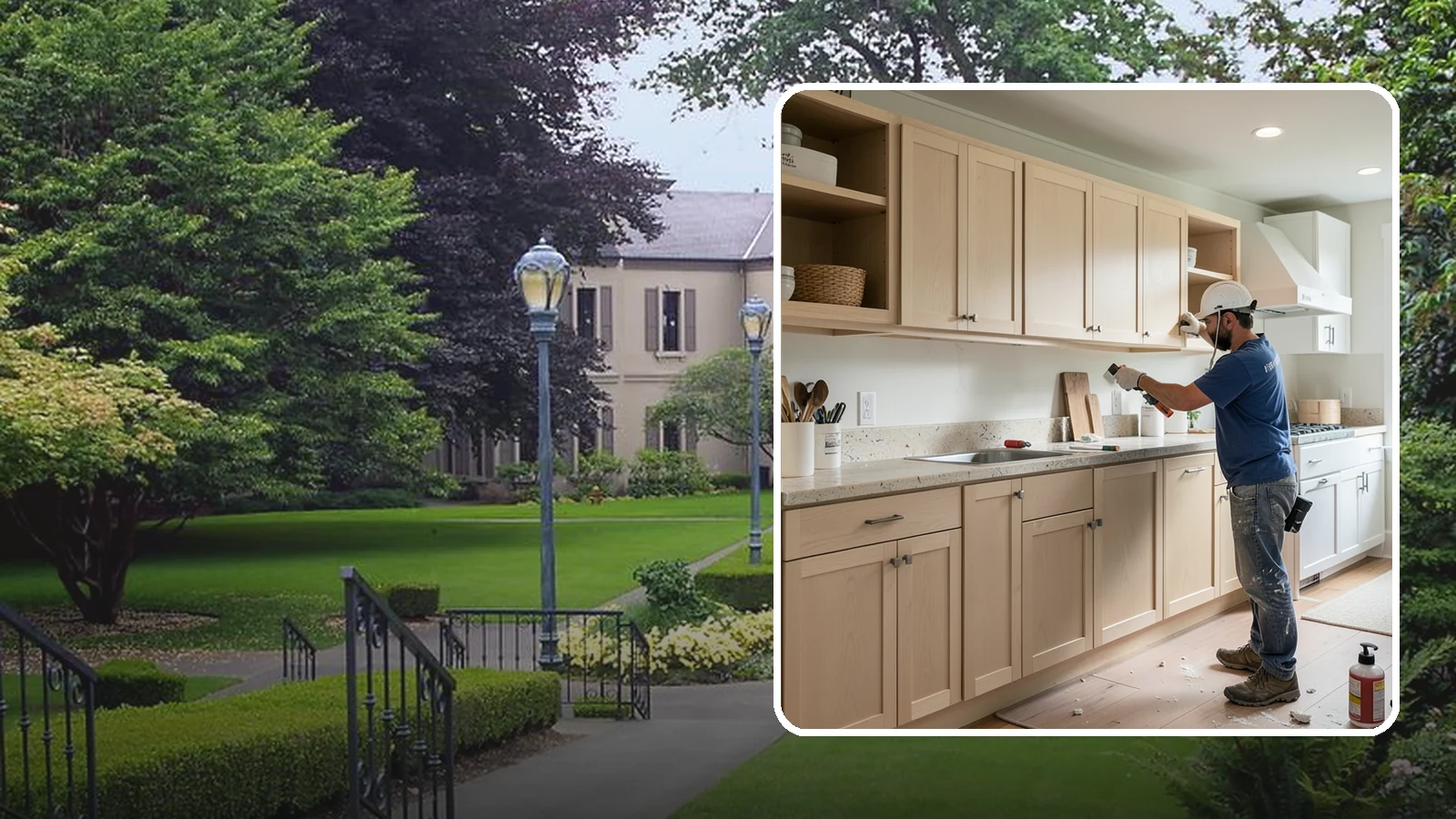 Cabinet Refinishing in Woodinville, King County, WA - Sanding, sealing, and refinishing your existing solid-wood cabinets to restore or transform their appearance.
