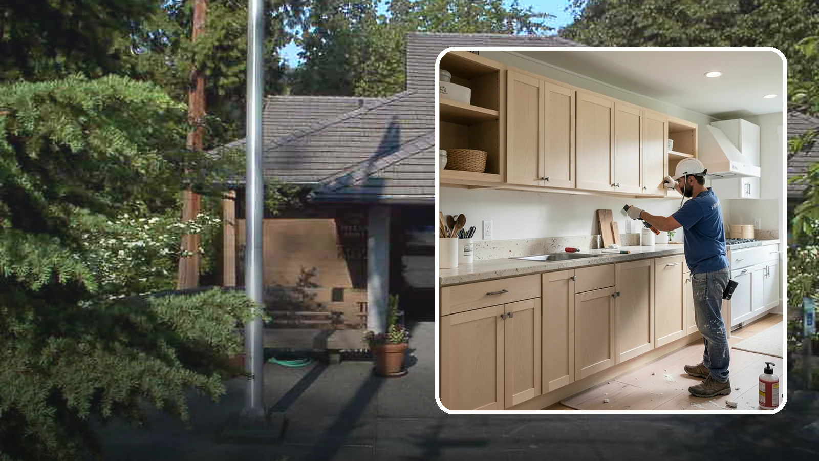 Cabinet Refinishing in Yarrow Point, King County, WA - Sanding, sealing, and refinishing your existing solid-wood cabinets to restore or transform their appearance.