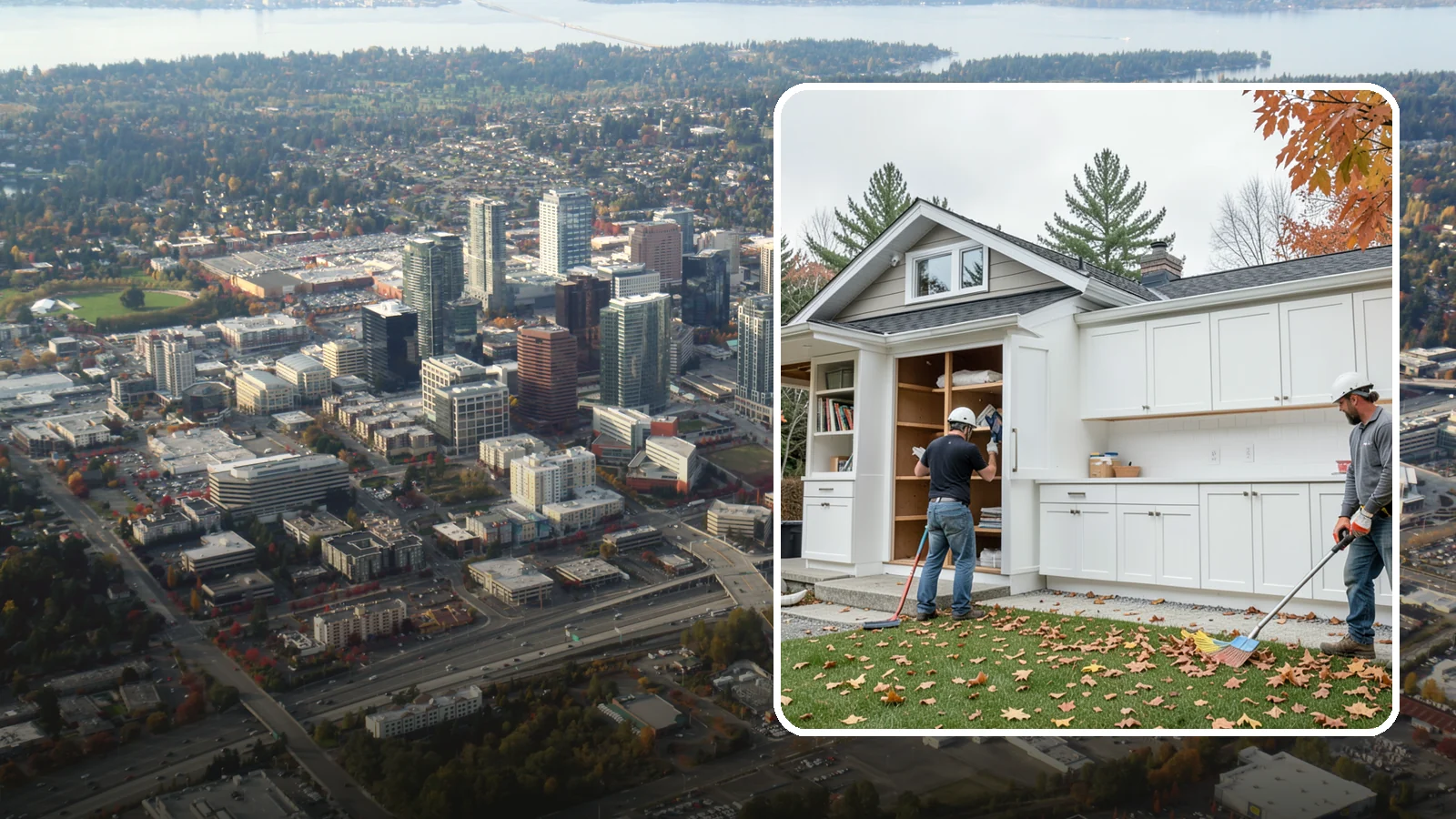 Cabinet Replacement in Bellevue, King County, WA - Removal of old cabinets and installation of new ones when your existing boxes are worn, damaged, or beyond refinishing.
