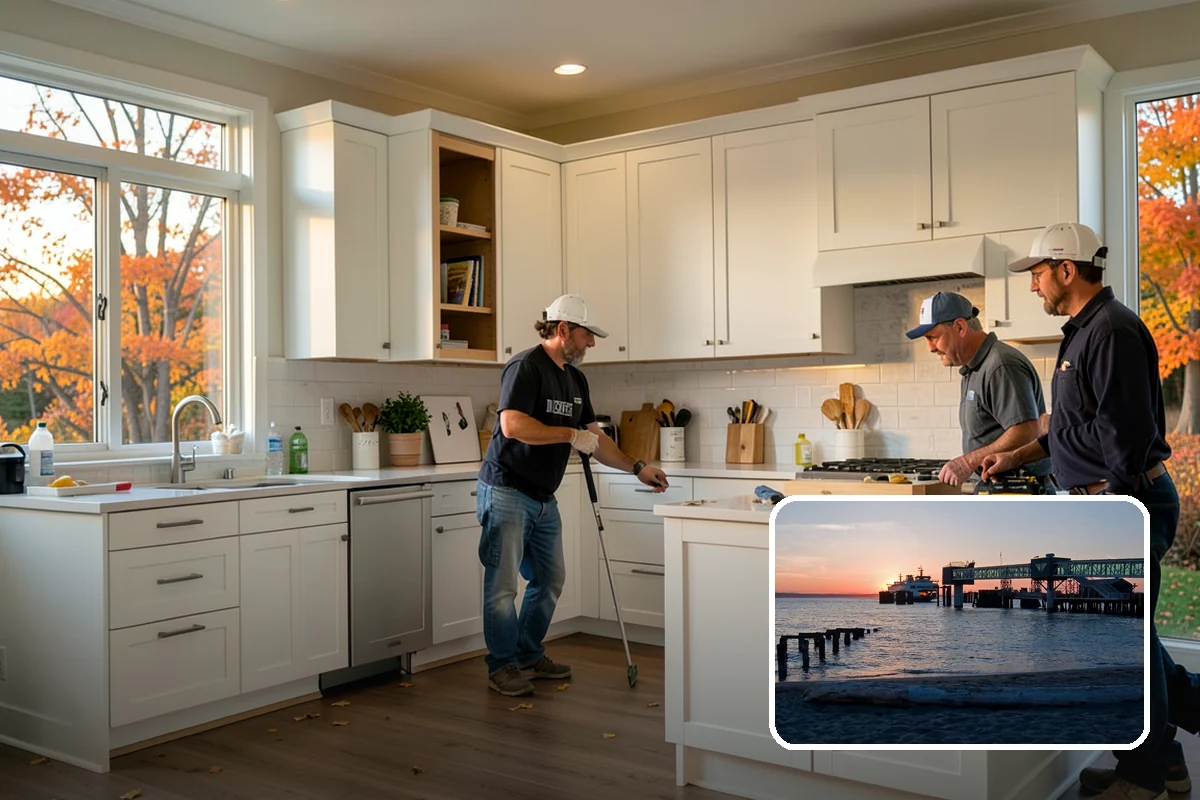 Cabinet Replacement in Edmonds, Snohomish County, WA - Fresh, structurally sound cabinet boxes