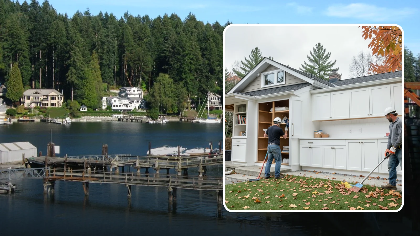 Cabinet Replacement in Gig Harbor, Pierce County, WA - Removal of old cabinets and installation of new ones when your existing boxes are worn, damaged, or beyond refinishing.