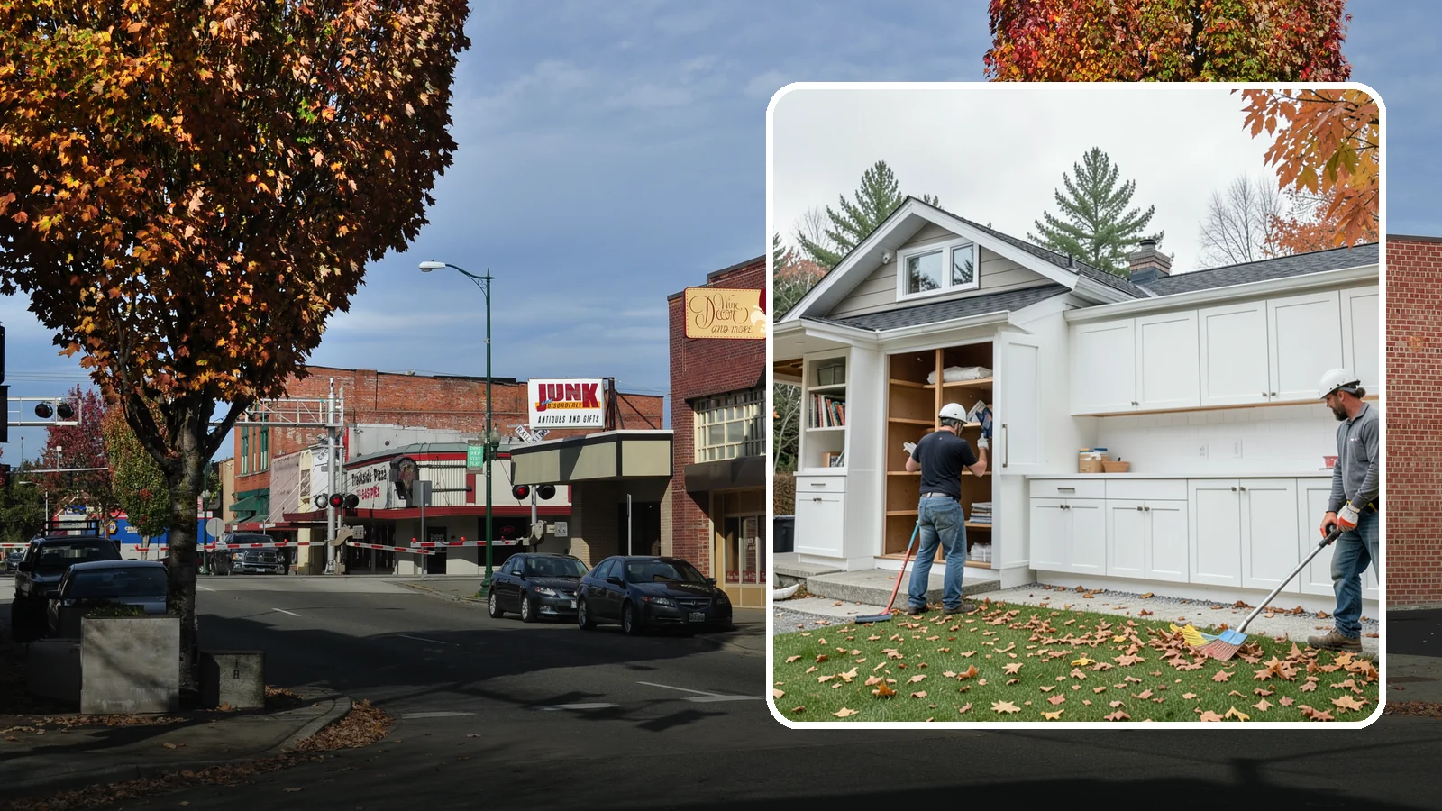 Cabinet Replacement in Puyallup, Pierce County, WA - Removal of old cabinets and installation of new ones when your existing boxes are worn, damaged, or beyond refinishing.