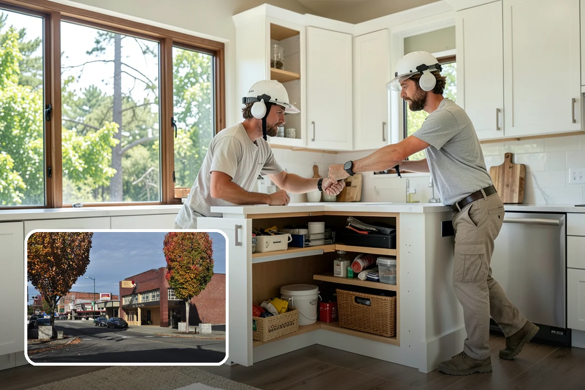 Cabinet Replacement in Puyallup, Pierce County, WA - Fresh, structurally sound cabinet boxes