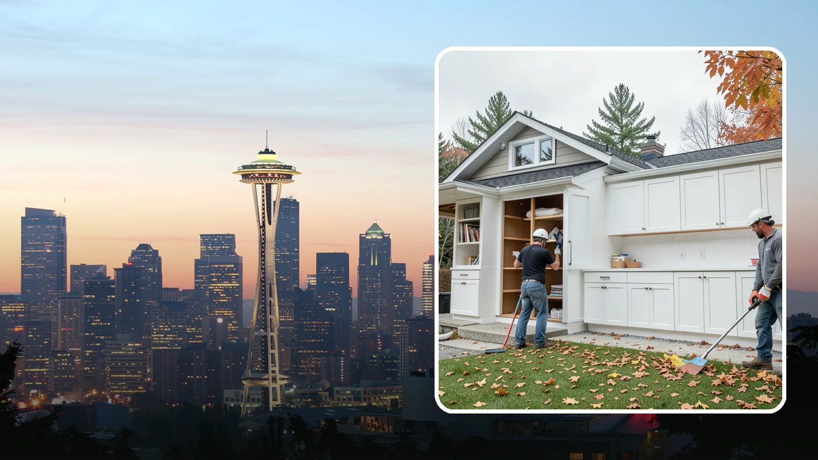 Cabinet Replacement in Seattle, King County, WA - Removal of old cabinets and installation of new ones when your existing boxes are worn, damaged, or beyond refinishing.