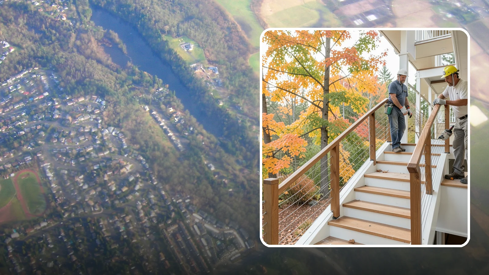 Cable Railing Installation in Algona, King County, WA - Modern stainless cable railings that preserve views while meeting safety codes.