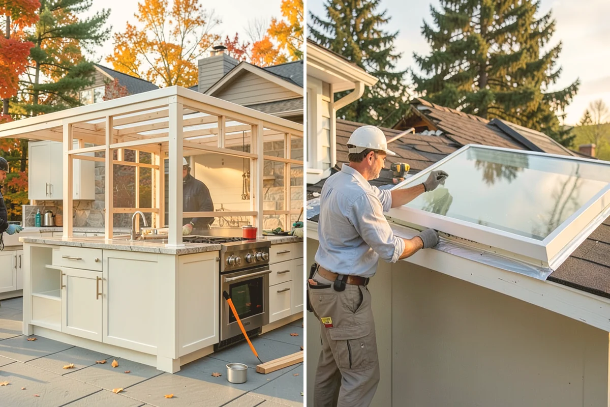 Cable Railing Installation in Bellevue, King County, WA - Install and reinforce posts for cable tension