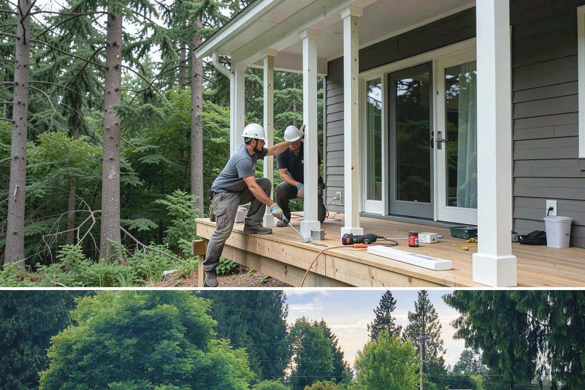 Cable Railing Installation in Bonney Lake, Pierce County, WA - Interior cable railings install year-round, while exterior runs are best set during drier weather windows.