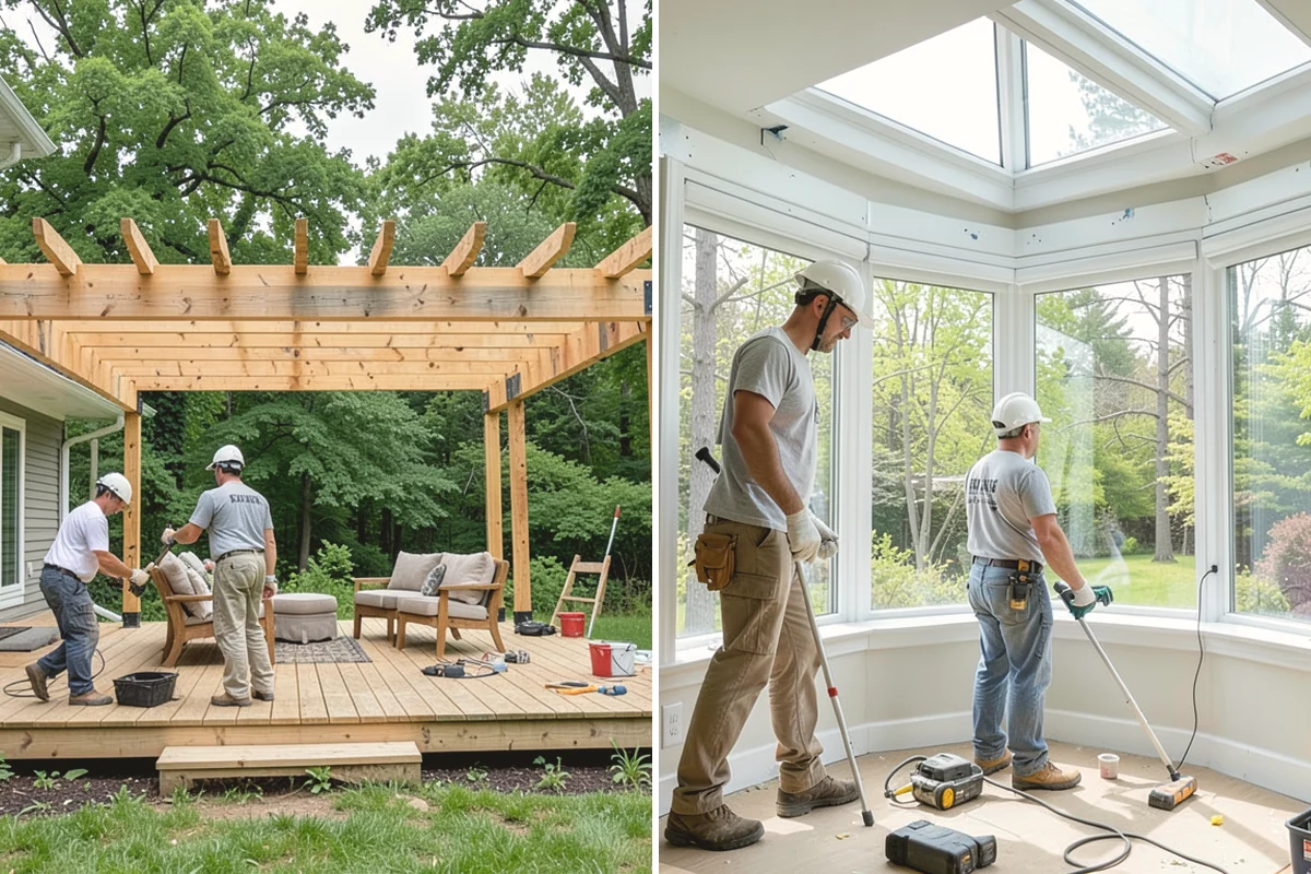 Cable Railing Installation in Covington, King County, WA - Install and reinforce posts for cable tension