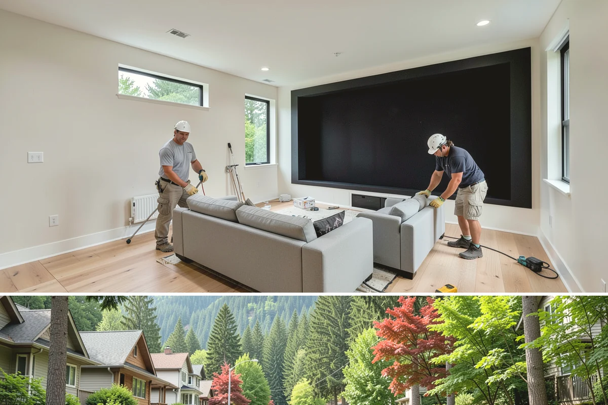 Cable Railing Installation in Darrington, Snohomish County, WA - Interior cable railings install year-round, while exterior runs are best set during drier weather windows.